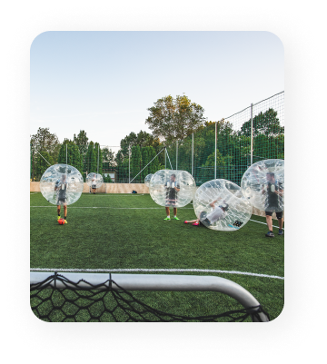 bubble football budapest